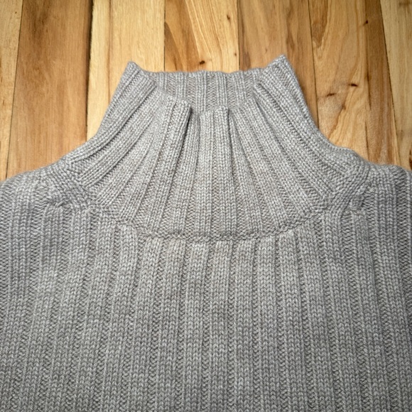 Alex Mill Charley Rib Wool Cashmere Blend Mock Neck Sweater - Picture 7 of 9